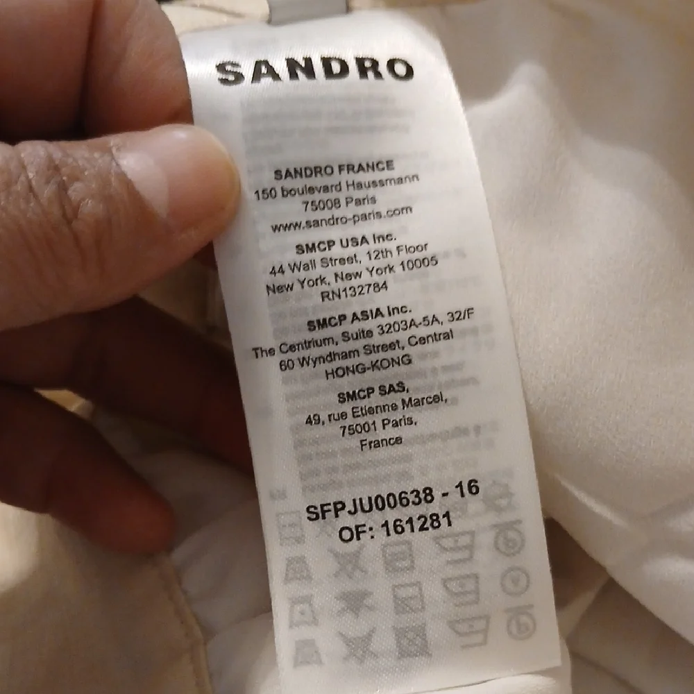 Sandro‎ Cream Tiered Skirt